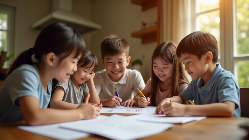 Family planning holiday trip together at home with travel documents and budget spreadsheet