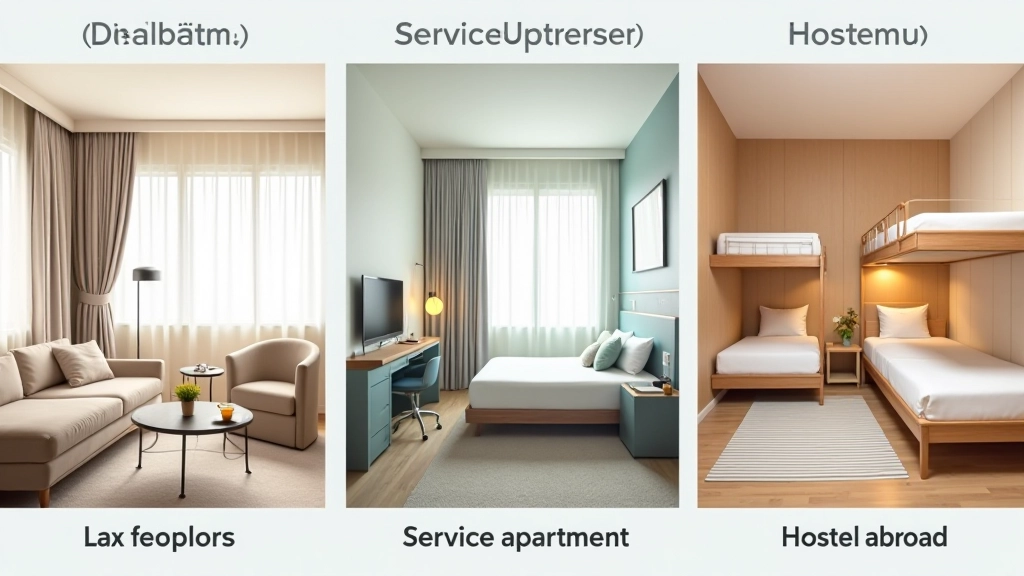 Hotel and apartment comparison chart